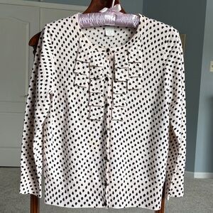 JCrew Sequin Ruffled Cardigan